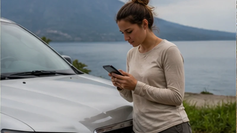 Traveller using a smartphone in Guatemala for guatemala offline maps road trip