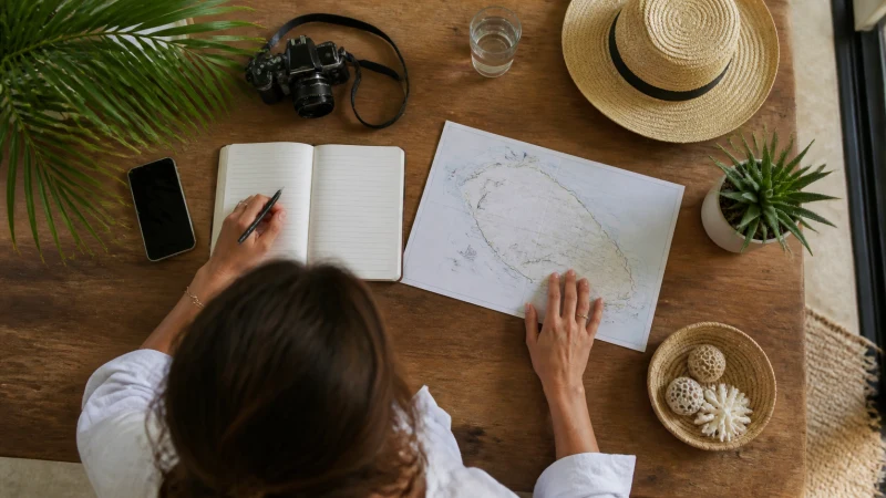 Traveller planning mobile data use for an Aruba trip