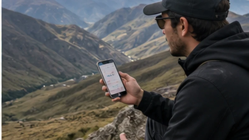 Traveller using a smartphone in Bolivia while researching how much mobile data do you need in bolivia?