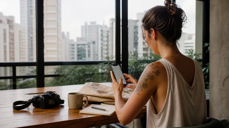 Traveller using a smartphone in Brazil for how much data brazil