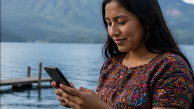Traveller using a smartphone in Guatemala for how much data guatemala