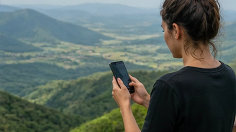 Traveller estimating mobile data needs while visiting Tanzania
