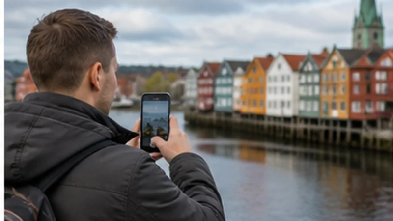 Norway travel connectivity scene for internet in trondheim for tourists
