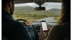Ireland travel connectivity scene for mobile internet for an ireland road trip