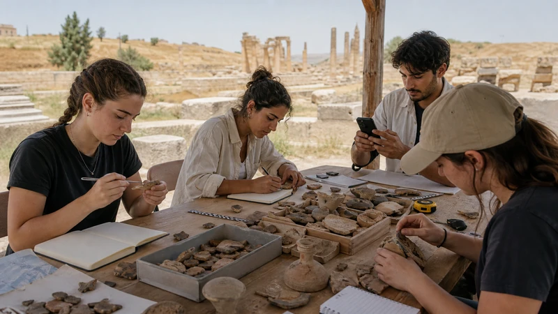 Traveller using a smartphone in Jordan for jordan student travel internet: study and budget guide