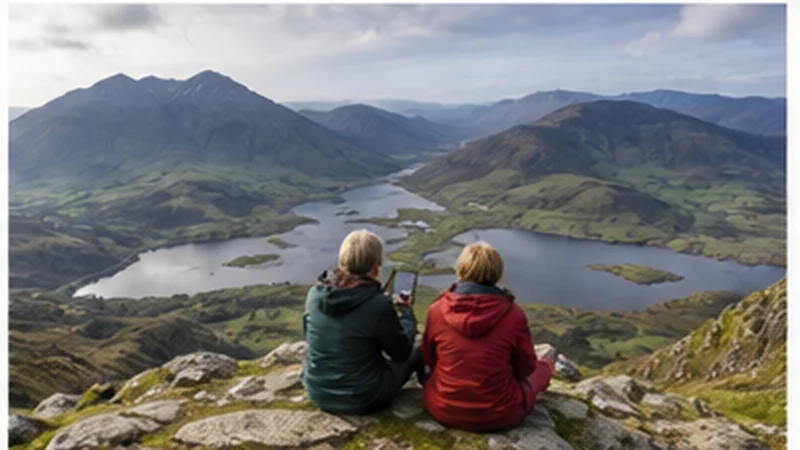 Ireland travel connectivity scene for mobile internet in killarney national park