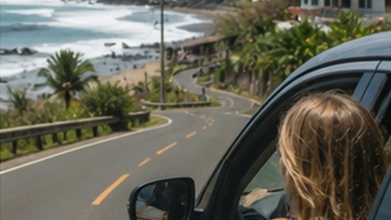 Traveller using a smartphone in El Salvador while researching mobile internet between la libertad and el zonte