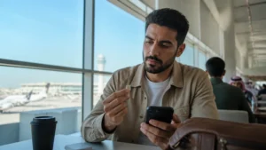 Traveller using a smartphone in a Kuwait setting related to local sim or travel esim for kuwait? an honest comparison