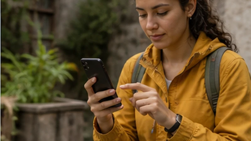 Traveller using a smartphone in Guatemala for manual network selection guatemala esim