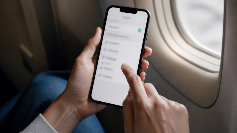Traveller using a smartphone in Puerto Rico while selecting a network manually in Puerto Rico