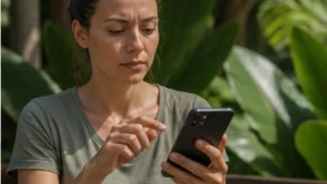 Traveller selecting a mobile network manually for a Seychelles eSIM
