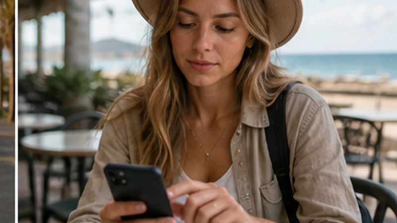 Traveller using a smartphone in Uruguay for manual network selection uruguay esim