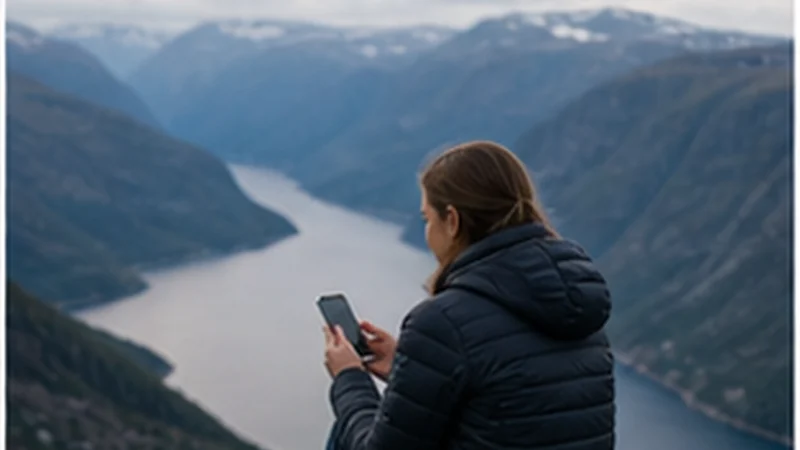 Norway travel connectivity scene for staying connected on a solo trip to norway