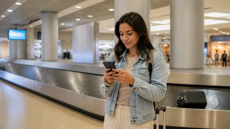 Traveller using a smartphone in Panama for panama short trip mobile data