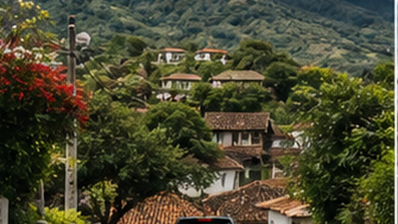 Traveller using a smartphone in El Salvador while researching staying connected from santa ana to the ruta de las flores