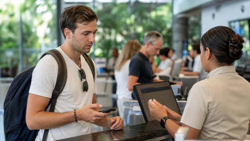Traveller using a smartphone in Costa Rica for should you buy a sim card at liberia airport?