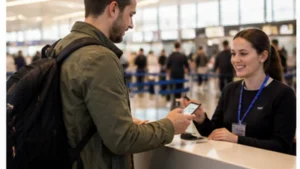 Ireland travel connectivity scene for buying a sim card at shannon airport