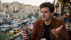 Traveller using a smartphone in Jordan for why is my esim slow in jordan? diagnosis guide