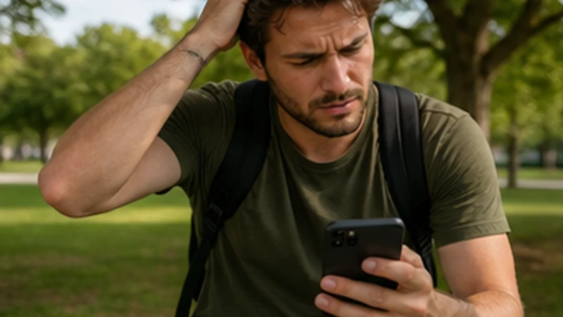 Traveller using a smartphone in Uruguay for slow esim uruguay