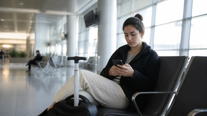 Traveller using a smartphone for tajikistan airport wi-fi security: safe connection guide