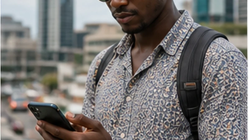 Traveller configuring a Tanzania eSIM on an Android phone