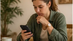 Traveller comparing Tanzania eSIM plan prices on a smartphone