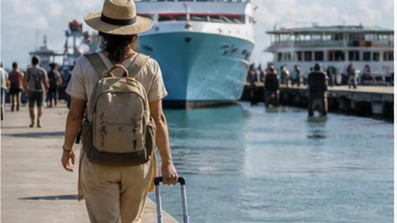 Traveller using mobile internet on the Tanzania–Zanzibar ferry route