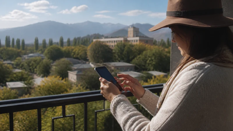 Traveller using a smartphone in Argentina for tourist sim cards in argentina: what are your options?