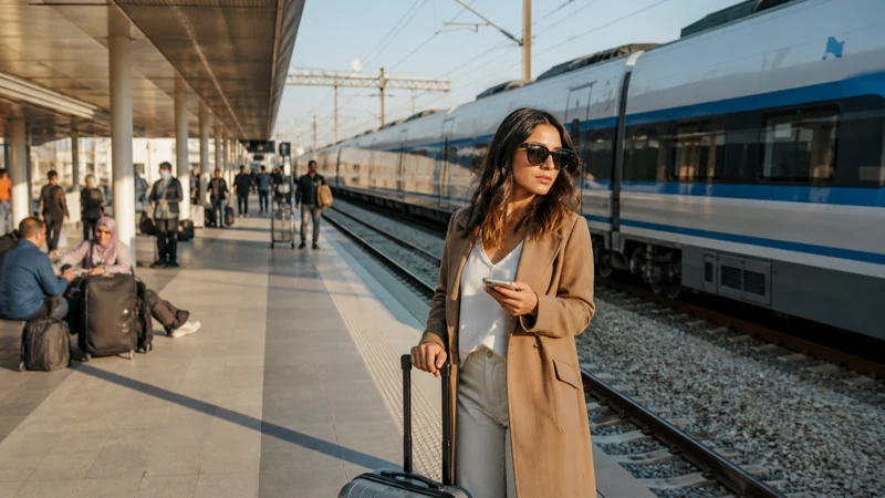 Traveller using a smartphone for Tunis Sousse Mobile Internet in Tunisia