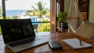 Traveller using a smartphone in Puerto Rico while understanding unlimited-data terms in Puerto Rico