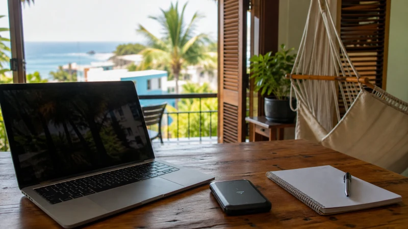 Traveller using a smartphone in Puerto Rico while understanding unlimited-data terms in Puerto Rico