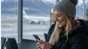 Norway travel connectivity scene for wi-fi at tromsø airport: connections and backup options