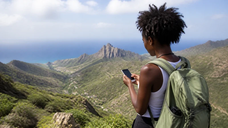 Mobile connectivity on Santiago island, Cape Verde