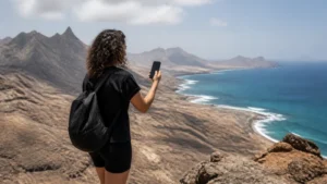 Mobile connectivity on São Vicente island, Cape Verde