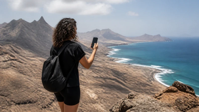 Mobile connectivity on São Vicente island, Cape Verde
